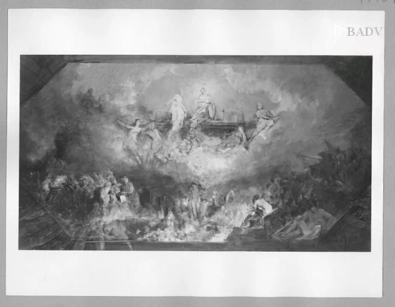 Scena mitologica, schizzo (battaglia della luce con l'oscurità) - Führermuseum, Linz